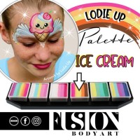 Fusion Body Art Lodie Up Cute Pastel Rainbow Palette (FUSION  Lodie Up Cute Pastel)
